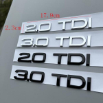 Auto 3D kleebis ABS 2.0 3.0 TDI logo pagasiruumi tagumise embleemi kleebism&auml;rgi kleebis 30 TDI must