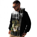 S&uuml;gisene uus kalat&auml;htedega tr&uuml;kitud meeste &otilde;huke kapuuts vabaaja Mugav 3D digitaalprinteriga kapuuts Meeste ja naiste paari pesapallivorm XS must