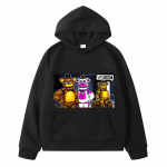 FNAF lasteriided t&uuml;drukutele anime kapuuts Fliisist dressipluus poistele y2k sudadera S&uuml;giskaru J&auml;nes M&auml;ng Kawaii pullover Jope Hoodid 160 must