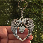 Metallist v&otilde;tmehoidja ripats Minu s&uuml;da on taevas Angel Wings v&otilde;tmehoidja ema emadep&auml;eva kingituseks