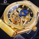 Forsining meeste moodne vabaaja veekindel &otilde;&otilde;neskuuga automaatne mehaaniline kell GMT1231-6-W