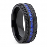 Casual Fidget Ring Fine Workmanship Blue All Match US 13 sinine