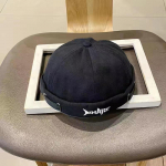 &Auml;&auml;risteta m&uuml;tsid Moodne haikujuline kiritikandid meestele Naiste puuvillased nokam&uuml;tsid T&auml;navakandmine Melon M&uuml;tsid Skullies Y2K Beanie 56-58cm must