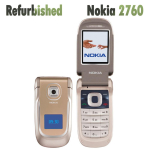 Renoveeritud Nokia Originaal Nokia 2760 Mobiiltelefon 1 SIM-kaardiga 1 Battery 1 Charger sinine