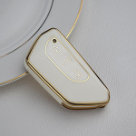 TPU auto kaugjuhtimispuldi v&otilde;tme&uuml;mbrise kaane korpus VW Volkswagen Golf 8 2020 jaoks Skoda Octavia A8 2021 jaoks SEAT Leon MK4 kaitsetarvikute jaoks Key Case valge