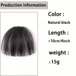 XINRAN Air Bangs Clip In Bangs Juuksed S&uuml;nteetilised juuksed Fringe l&uuml;hike parukas tukkidega Naturaalne parukas naistele igap&auml;evaseks kasutamiseks pidudel 10cm