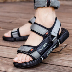 Cozyoutfit Fashion Mugavad sussid pl&auml;tud meestele Suured vabaaja sandaalid 3 v&auml;rvi 36 must