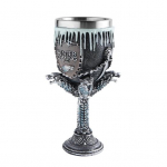 Horrible Resin Skull Head Roostevabast terasest veinitops Pokaal Skull Vein Chalice Cup Gooti Halloween Dekoratiivne Viski Kokteili Joogi Joogiklaas A