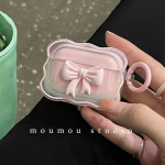 3D Bow Wave k&otilde;rvaklappide &uuml;mbris AirPodidele 1 2 3 &uuml;mbriste kaitse&uuml;mbris For Airpods 1or2 roosa