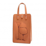 Veini kinkekott Suurep&auml;rane kandev&otilde;ime paks pika k&auml;epidemega korduvkasutatav, kindel &otilde;mblemine kukkumist takistav topeltpudelid p&uuml;hade pulmapeo &scaron;ampanja&otilde;lu khaki