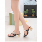 2024. aasta suve naiste kingad K&otilde;rged kontsad Sandaalid Peep toe Naiste kingad Br&auml;ndi Moodne must h&otilde;bedane kuldne kandiline kontsad 7 cm, suur suurus 41 35 must