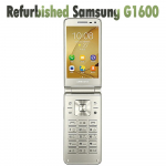 Renoveeritud Samsungi originaal Samsung Galaxy Folder G1600 (2016. aasta) 3,8-tolline neljatuumaline 2 GB RAM 16 GB ROM mobiiltelefon 2 SIM-kaardiga No charger kuld
