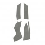 Praktiline hiirekleebis Professionaalne mikrokiust nahast hingav must