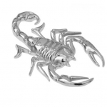 1 tk 3D naljaka pinnakattega Scorpion lahe metallist kerega autodekooriga kleebism&auml;rgi kleebis h&otilde;be