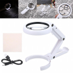 5/11x suurendusklaas 8 LED-valgusega suurendusklaasiga kokkupandav laualamp