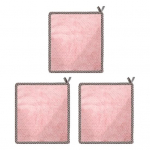 3 tk puhastuslapp Ananassimustriga Hea imavusega korallifliisist ristk&uuml;lik rippuv k&auml;ter&auml;tik k&ouml;&ouml;gitarbed roosa