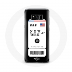 &Uuml;mbris Samsung Galaxy S8 New Yorki lennukipileti jaoks