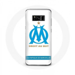 Valge taustaga &uuml;mbris Samsung Galaxy S8 pluss Olympique de Marseille logo jaoks