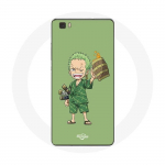 &Uuml;mbris Huawei P8 Lite jaoks &Uuml;hes t&uuml;kis Manga Roronoa Zoro
