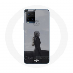 Coque pour Vivo Y21s 2021 / Y21 2021 Game of Thrones Saison 8 Daenerys Targaryen feu et sang Le Tr&ocirc;ne de Fer Logo Gris