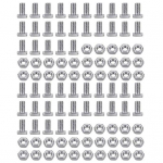 1 komplekti alumiiniummutri poltide komplekt Tugevad eemaldatavad keermestuskruvid l&auml;bi augu poltide riistvara h&otilde;be