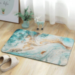 Kerge luksuslik marmorist vannitoavaip, &uuml;lipehme matt, libisemiskindel matt, k&ouml;&ouml;gikoridor, magamistoa vannitarvikud, t&uuml;rkiissinine 50x80cm20x31inch