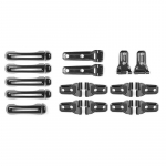 ABS auto mootori kapoti varurehvi kinnitus hinge k&auml;epideme korpuse kleebise kaunistuskate Jeep Wrangler JL 2018 Up 4-ukselise versiooni v&auml;listarvikutele s&uuml;sinikkiust must v&auml;rv