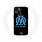 Coque pour Iphone 14 Logo Olympique de Marseille Fond Noir - Maniacase