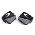 1 paar jalgratta jalapedaali libisemisvastased laiendatud universaalsed mangaanterasest jalgratta tagumised statiivi jalapuud elektriautole must hall v&auml;rv