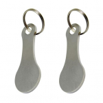 Ostuk&auml;e roostevabast terasest v&otilde;tmehoidja k&auml;eshoitav ostukorv Token Metal Mugav v&otilde;tmehoidja tarvik B