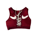Nike Dri-FIT Swoosh Air Force 1 Keskmise toega spordirinnahoidja Naiste aluspesu Veinipunane DD1433-677 L black