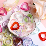 DIY DIY aksessuaarid Valmistatud lahtised helmed ehete jaoks Kommide valmistamine V&auml;rvilised &otilde;&otilde;nsad s&uuml;damehelmed K&auml;sitsi valmistatud tarvikud 40 tk akr&uuml;&uuml;l 40 Pcs mitmev&auml;rviline