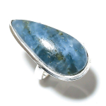 Natural Lolite Stone Gemstone Handmade 925 Sterling Silver Ring Size 7 w4b98