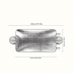 Auto lumekate Universaalne lumevastane eesmine tagaklaasi ploki katte visiiri tolmukaitse talve tuuleklaas p&auml;ikesevari 200*70CM h&otilde;be