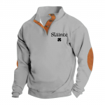 Kevadine ja s&uuml;gisene meeste seisva kraega dressipluus on vabaaja kampsunid L must