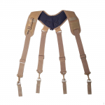 Suspenders Duty Belt Harness, x Shaped Strap Equipment Accessories with Adjustable Padded Tool khaki