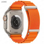 Alpine Loop rihm Apple Watch Ultra 2 49mm 45mm 44mm 42mm 41mm 38mm 40mm nailonist k&auml;ev&otilde;ru jaoks Iwatch Series 8 9 7 3 SE 6 5 Band jaoks Ultra1/2 49mm oranž