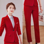 &Uuml;likond &Uuml;likond Naiste Pikkade varrukatega Kevad ja S&uuml;gis Ametlik Riietus &Auml;ririietus &Uuml;hev&auml;rviline Komplekt Kaheosaline &Uuml;likond 5XL punane