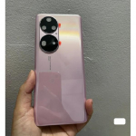 6,6 Huawei P50 Pro jaoks taga aku kate Klaas tagumine korpuse uks P50Pro jaoks aku kate koos kaamera raami objektiiviga pink With Frame lens