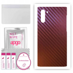 apgo skin sticker film foil vinyl for the BACK compatible with Samsung Galaxy Note 10, scratch-resistant, easy to install - Carbon Chameleon CAKA5