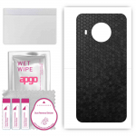 apgo Protective Skin Sticker for the back compatible with Nokia X100, Wrap Film, Foil, Vinyl - Pattern Black Honeycomb