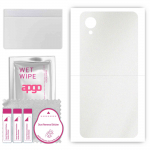 apgo Protective Skin Sticker for the back compatible with Samsung Galaxy A23 5G SC-56C, Wrap Film, Foil, Vinyl - Pattern Matte Transparent