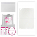 apgo Protective Skin Sticker for the back+sides compatible with Apple iPad Air (2020), Full Wrap Film, Foil, Vinyl - Pattern Matte Transparent