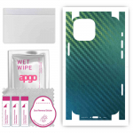 apgo Protective Skin Sticker for the back+sides compatible with Apple iPhone 13 mini, Full Wrap Film, Foil, Vinyl - Pattern Carbon Chameleon CAKA1