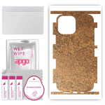 apgo Protective Skin Sticker for the back+sides compatible with Apple iPhone 13 Pro Max, Full Wrap Film, Foil, Vinyl - Pattern Rusty Copper