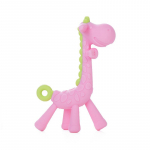 Beebi silikoonhambad BPA-vaba vasts&uuml;ndinu hambaravi Toidukvaliteediga hambaravi m&auml;nguasjad S&ouml;&ouml;misvastased k&auml;ed beebitarvikud roosa