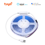 USB RGB COB LED-riba koos Tuya Smart Life Wifi l&uuml;liti kontrolleriga h&auml;mardamine 576 LED-i/M dioodlint teleri taustavalgustuse kaunistus 1M