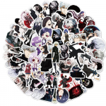 50 tk Anime Tokyo Ghoul Graffiti veekindlad kleebised s&uuml;learvutitele rulapagasile lahedad lapsed multifilmide kleebised kleebised m&auml;nguasjad 50pcs
