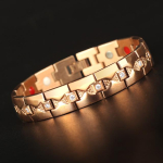 Mood Klassikaline roosakuldne roostevabast terasest mehe k&auml;ev&otilde;ru Moeehted S&otilde;prus 4 in 1 Magnetilised meeste k&auml;ev&otilde;rud k&auml;ev&otilde;rud 21.5CM brown