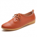 Uued Madalad Naiste Kingad Oxford Ballerina Ehtne Nahkkingad Mokassiinid Paeladega Loaferid Luksuslikud Kingad Naistele Zapatos De Mujer 41 oranž